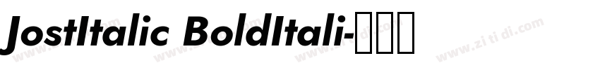 JostItalic BoldItali字体转换